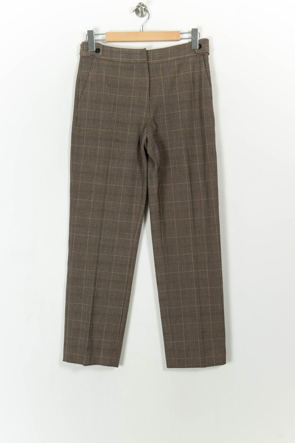 Pantalon À Carreaux Marron - Taille M/38 de la marque Gerard Darel | PARAD99588 - Vendu par Paradigme - Image 2