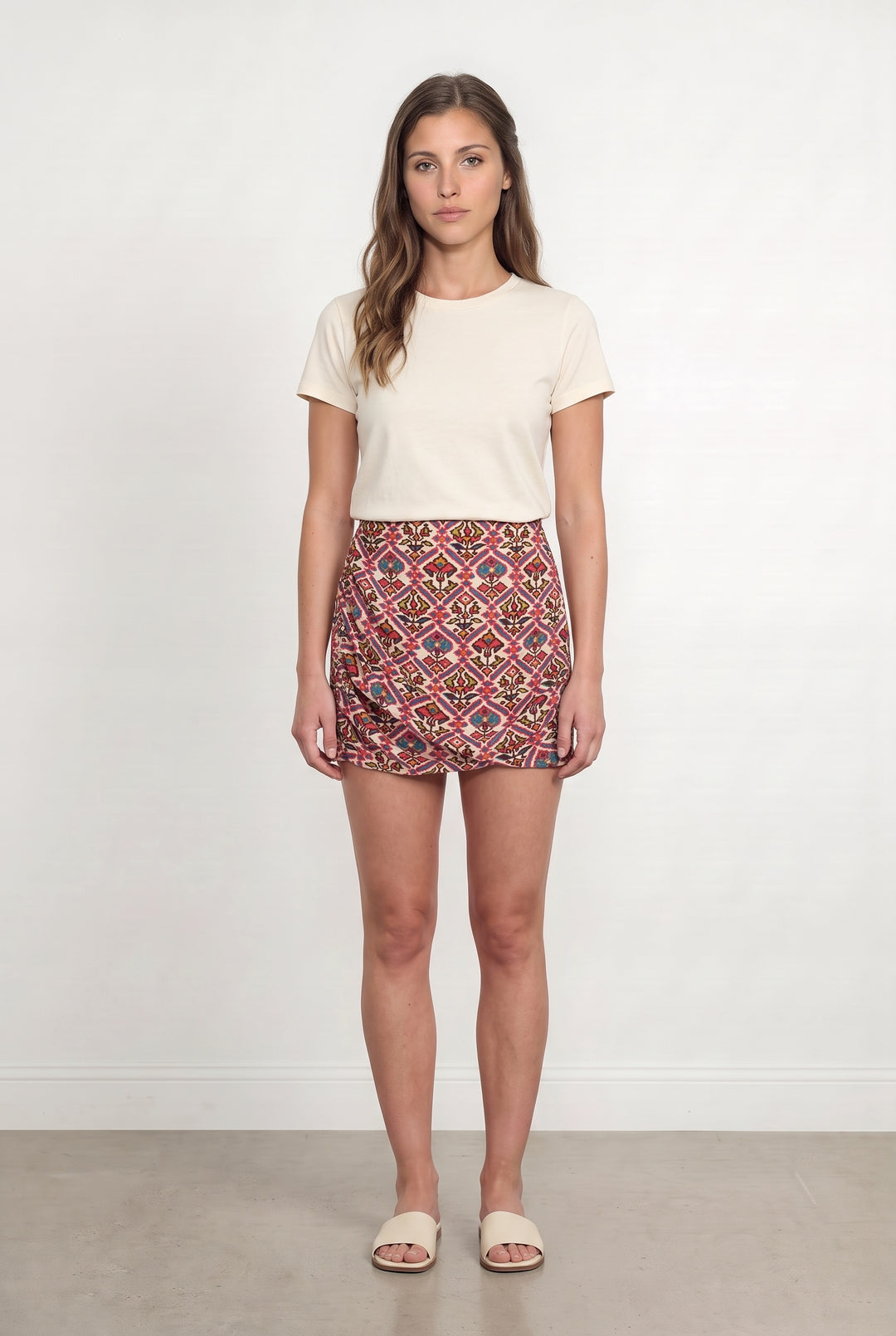 Jupe Courte Multicolore - Taille M/38 de la marque ba&sh | PARAD99589 - Vendu par Paradigme - Image 1