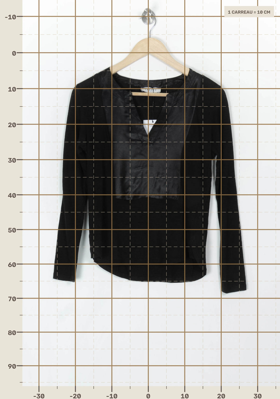 Tunique Noire - Taille S/36 de la marque Sandro | PARAD99593 - Vendu par Paradigme - Image 4