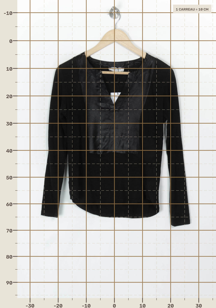 Tunique Noire - Taille S/36 de la marque Sandro | PARAD99593 - Vendu par Paradigme - Image 4
