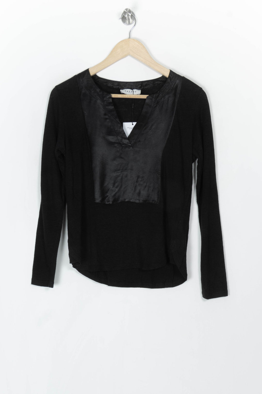 Tunique Noire - Taille S/36 de la marque Sandro | PARAD99593 - Vendu par Paradigme - Image 2