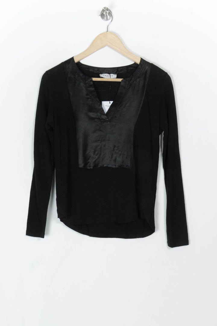 Tunique Noire - Taille S/36 de la marque Sandro | PARAD99593 - Vendu par Paradigme - Image 2