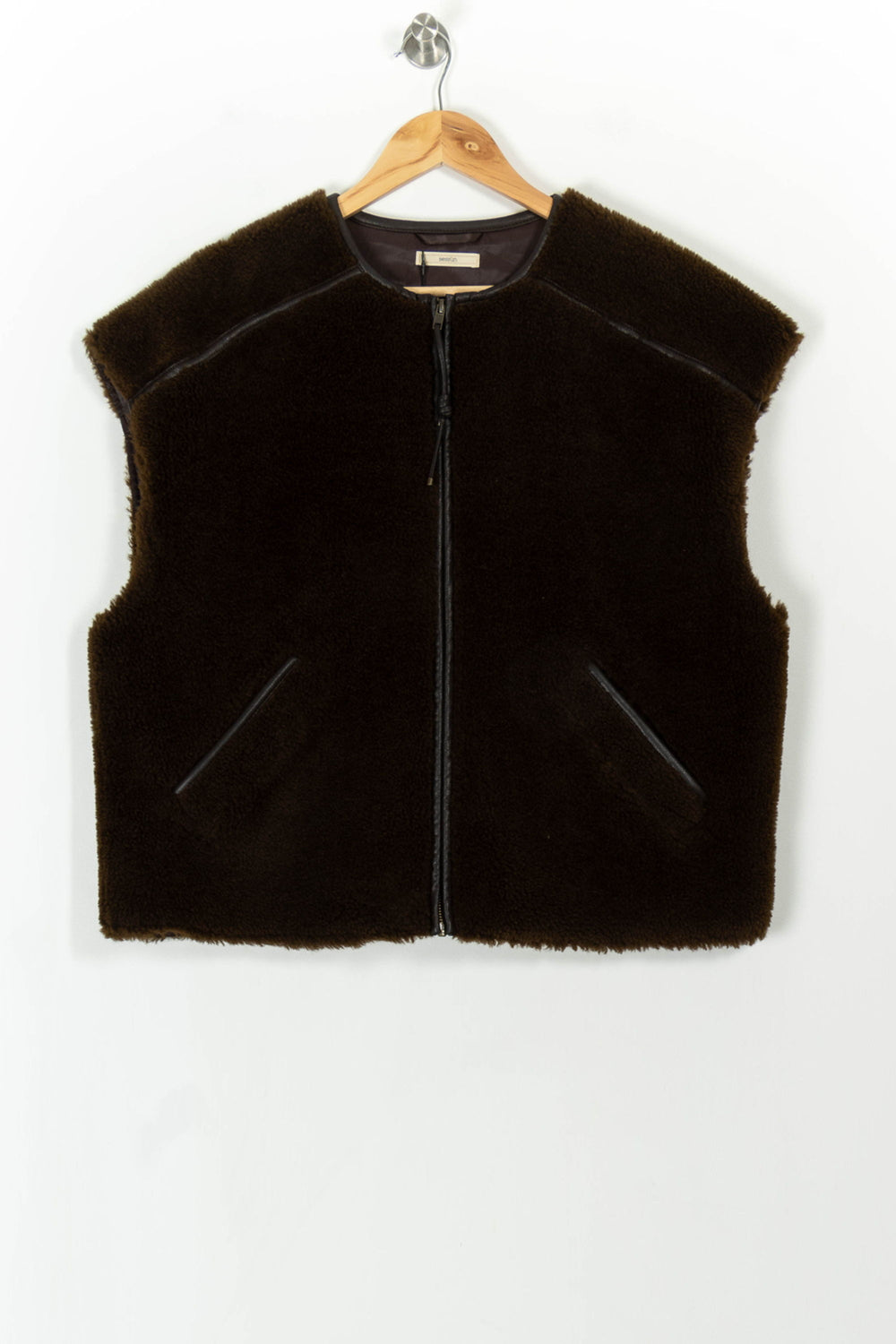 Gilet Marron - Taille M/38 de la marque Sessùn | PARAD99600 - Vendu par Paradigme - Image 2