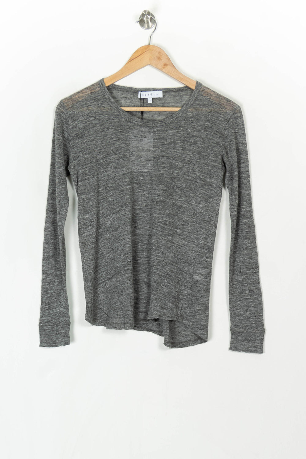 Pull Gris - Taille S/36 de la marque Sandro | PARAD99604 - Vendu par Paradigme - Image 2