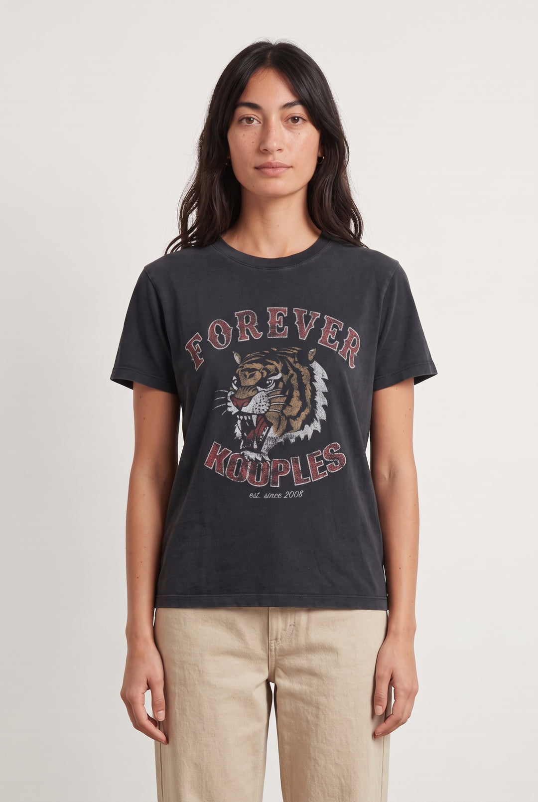 Tee-shirt Noir - Taille S/36 de la marque The Kooples | PARAD99606 - Vendu par Paradigme - Image 1