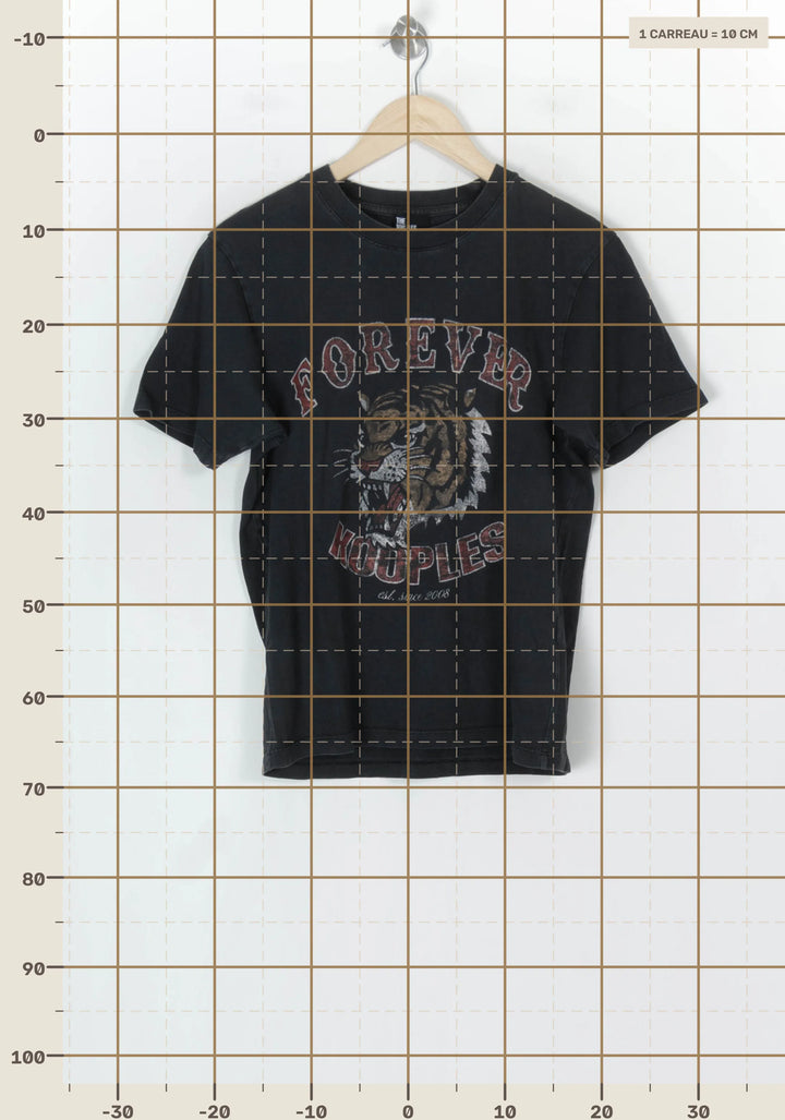 Tee-shirt Noir - Taille S/36 de la marque The Kooples | PARAD99606 - Vendu par Paradigme - Image 4