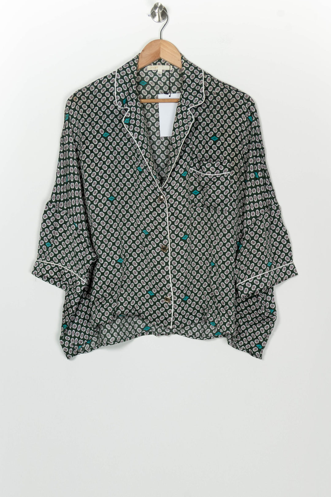 Chemise Verte Et Blanche - Taille L/40 de la marque Maje | PARAD99609 - Vendu par Paradigme - Image 2