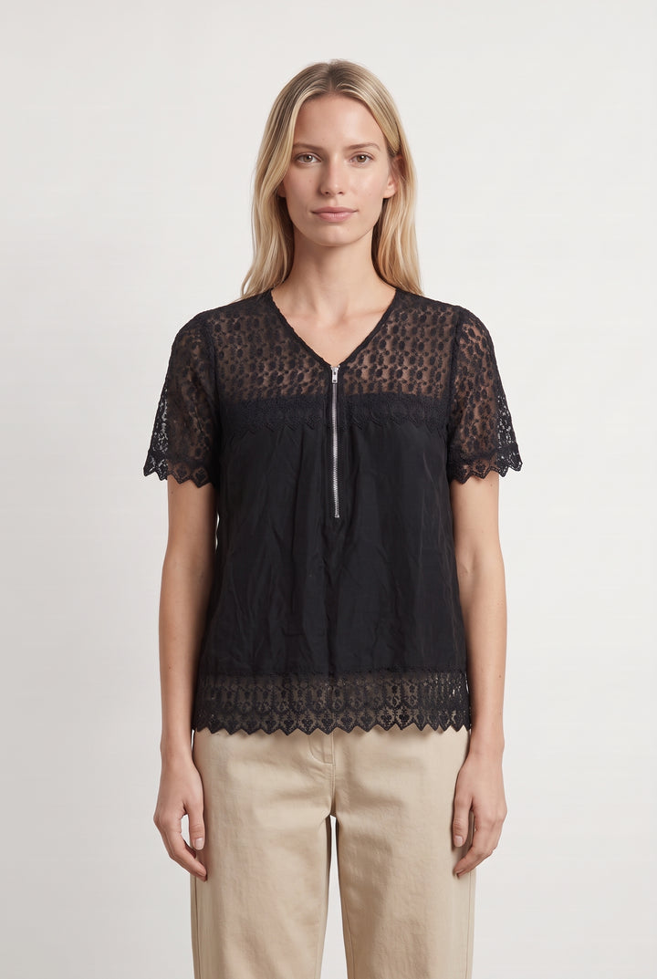 Tunique Noire - Taille M/38 de la marque The Kooples | PARAD99619 - Vendu par Paradigme - Image 1