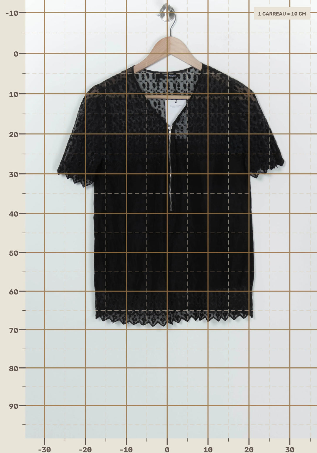 Tunique Noire - Taille M/38 de la marque The Kooples | PARAD99619 - Vendu par Paradigme - Image 4