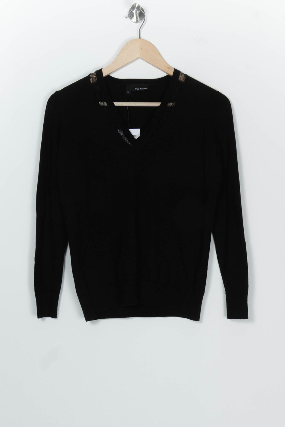 Pull À Col V Noir - Taille M/38 de la marque The Kooples | PARAD99620 - Vendu par Paradigme - Image 2