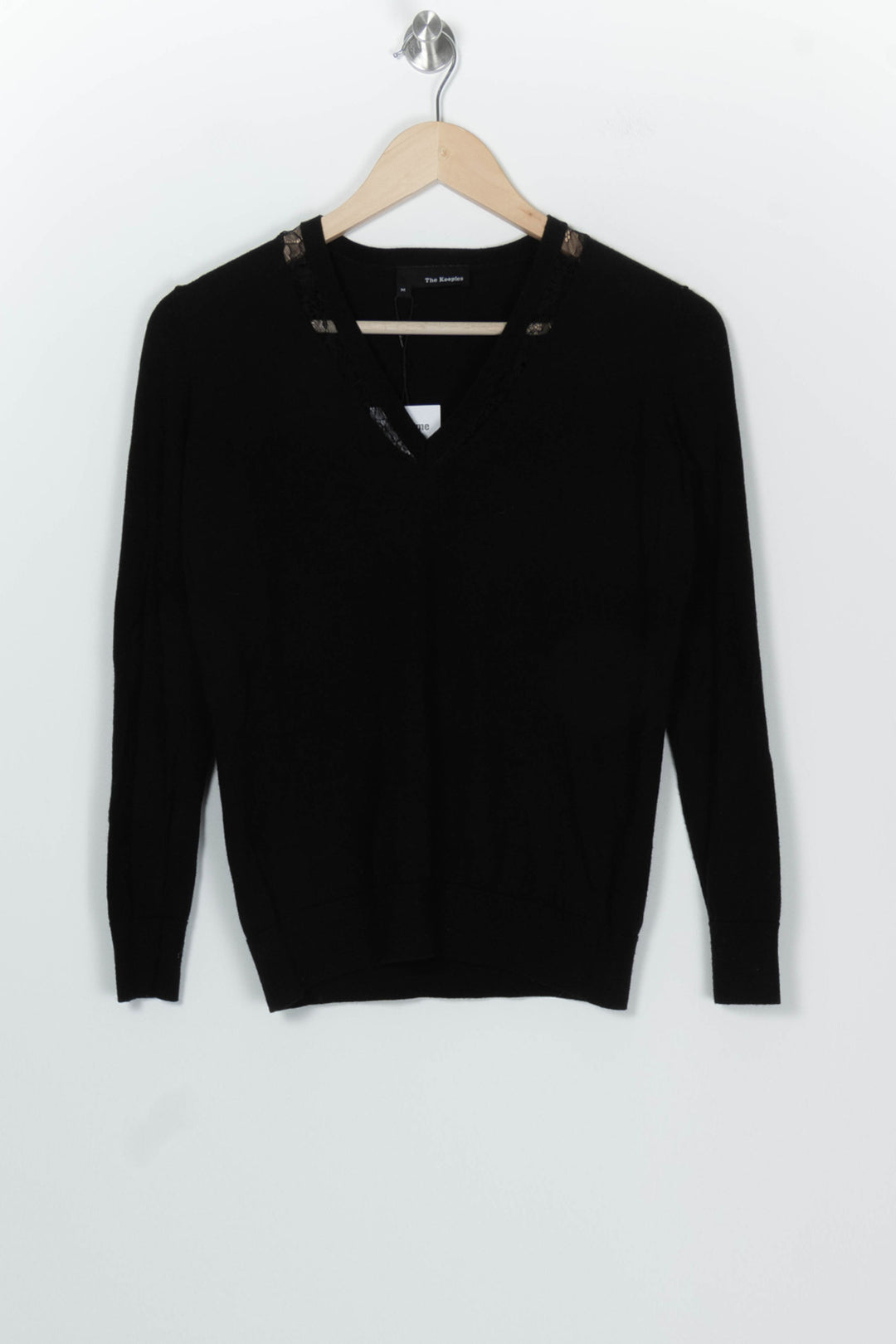 Pull À Col V Noir - Taille M/38 de la marque The Kooples | PARAD99620 - Vendu par Paradigme - Image 2