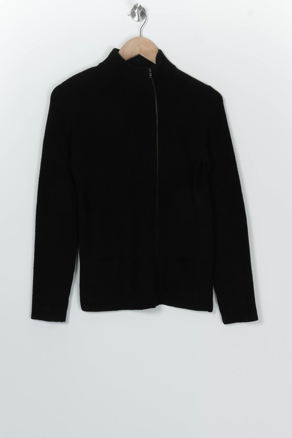 Cardigan Zippé Noir - Taille M/38 de la marque Comptoir des Cotonniers | PARAD99624 - Vendu par Paradigme - Image 2