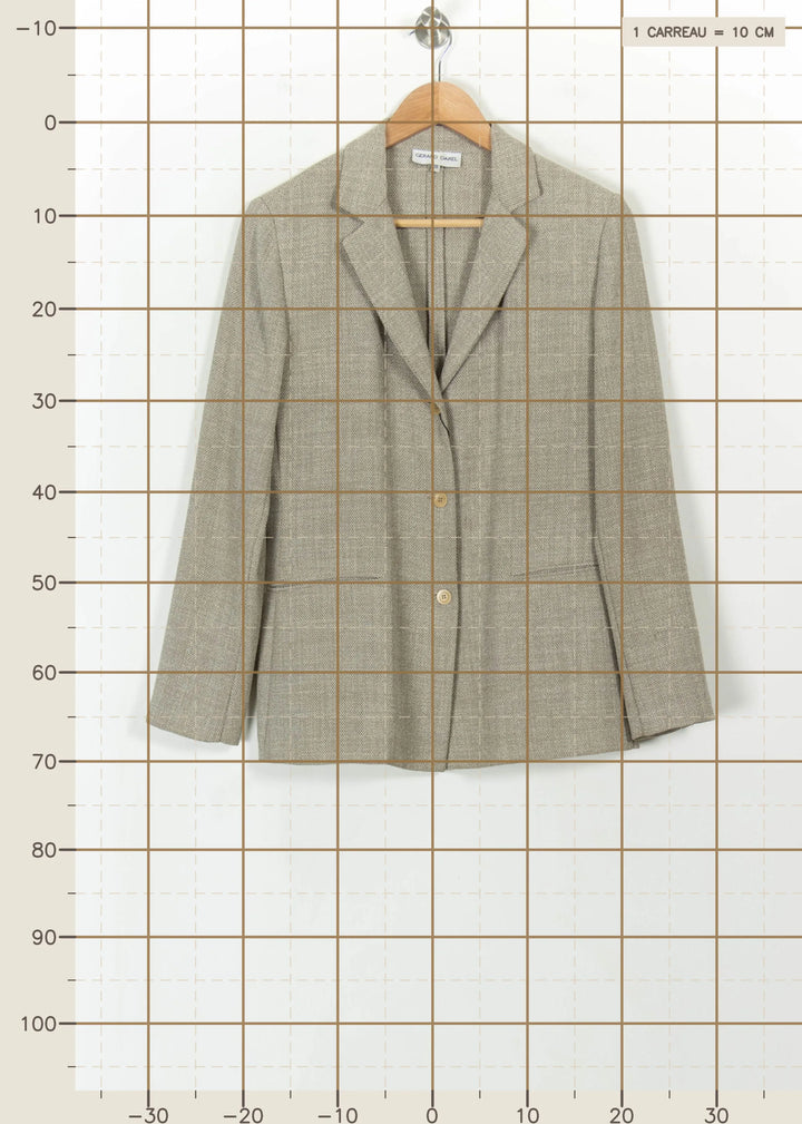 Blazer Beige - Taille M/38 de la marque Gerard Darel | PARAD99631 - Vendu par Paradigme - Image 4