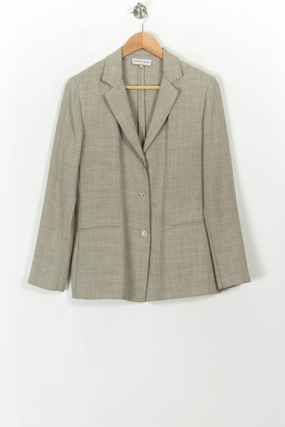 Blazer Beige - Taille M/38 de la marque Gerard Darel | PARAD99631 - Vendu par Paradigme - Image 2