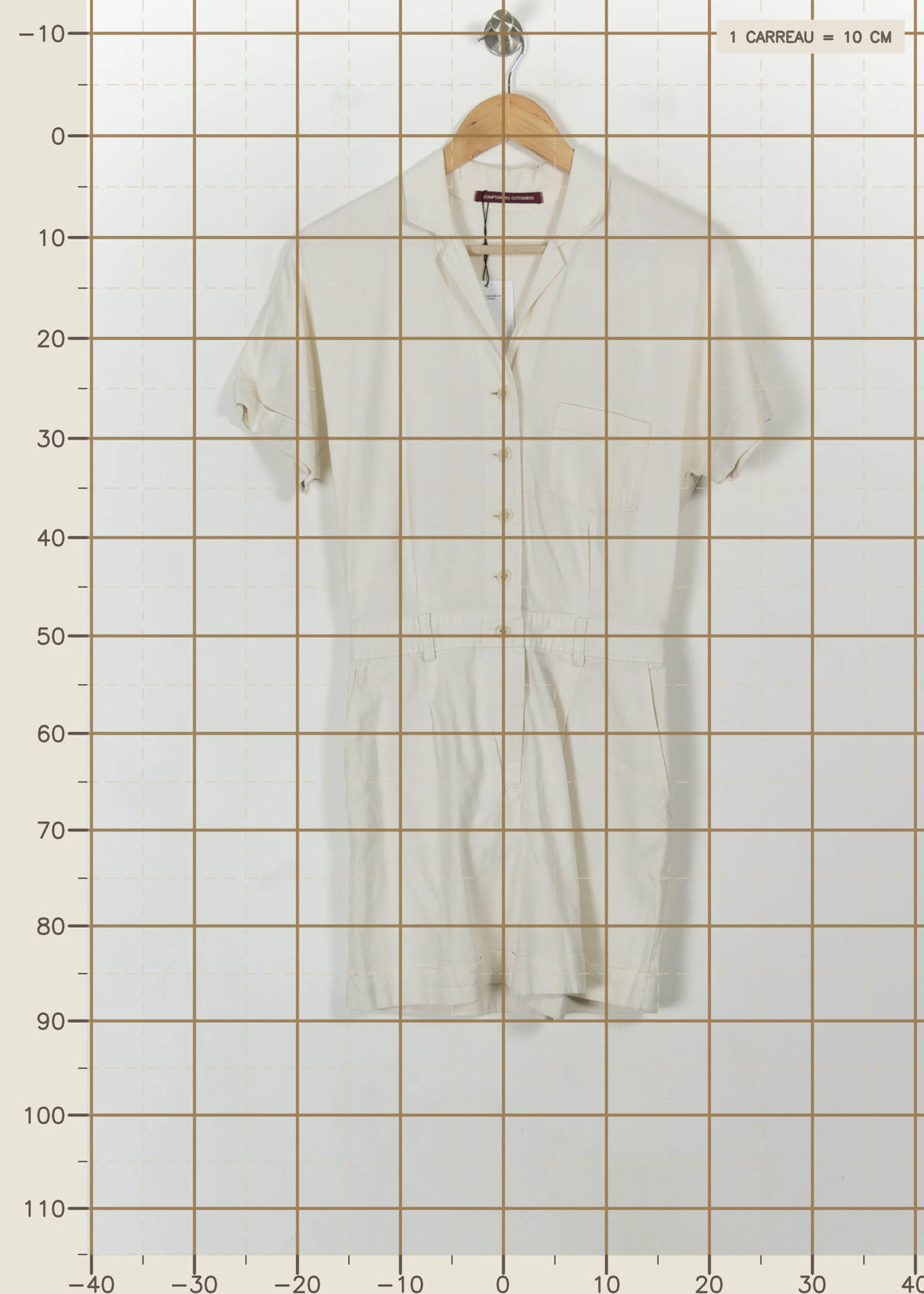 Combishort Blanc - Taille XS/34 de la marque Comptoir des Cotonniers | PARAD99636 - Vendu par Paradigme - Image 4