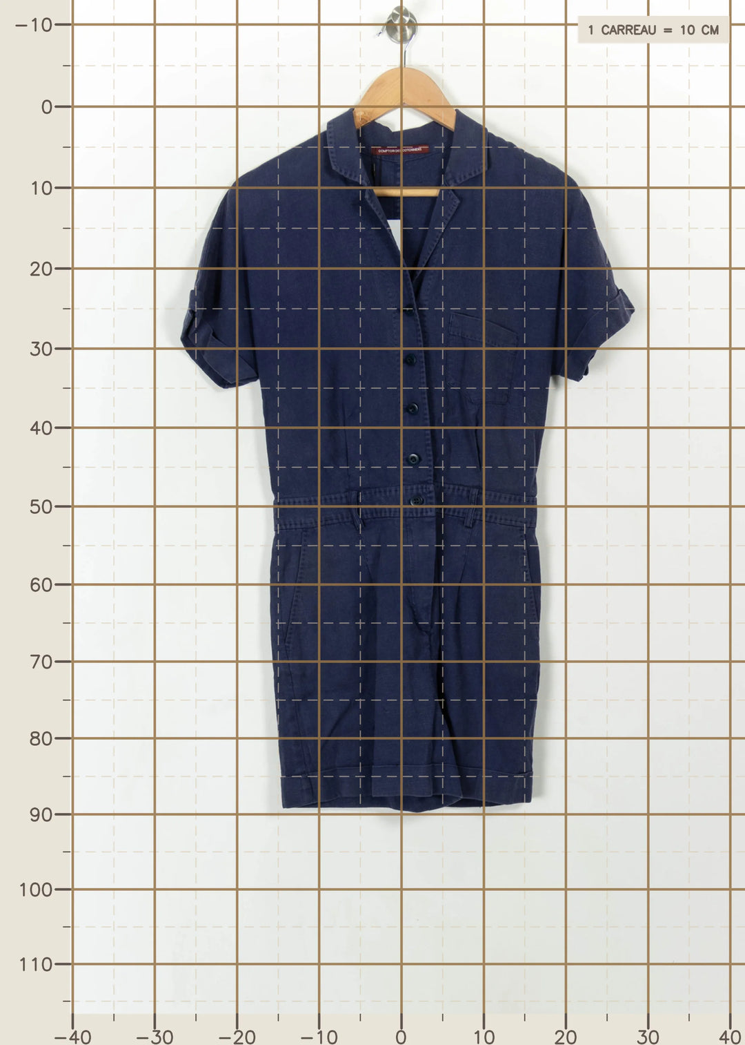 Combishort Bleu - Taille XS/34 de la marque Comptoir des Cotonniers | PARAD99637 - Vendu par Paradigme - Image 4