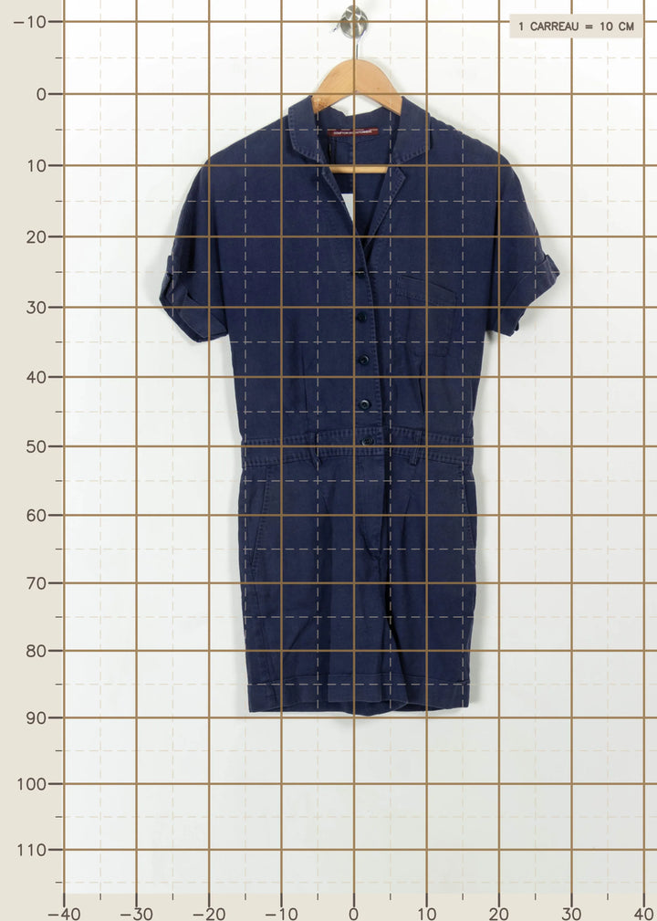 Combishort Bleu - Taille XS/34 de la marque Comptoir des Cotonniers | PARAD99637 - Vendu par Paradigme - Image 4