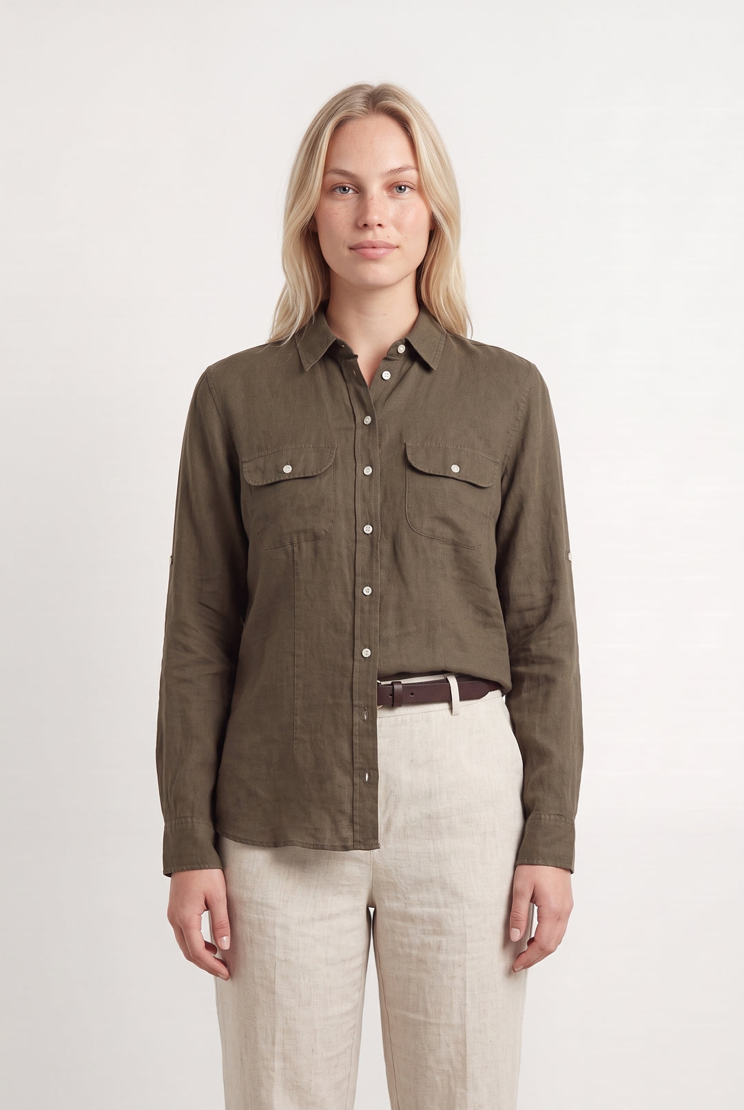Chemise Marron - Taille L/40 de la marque Figaret | PARAD99638 - Vendu par Paradigme - Image 1