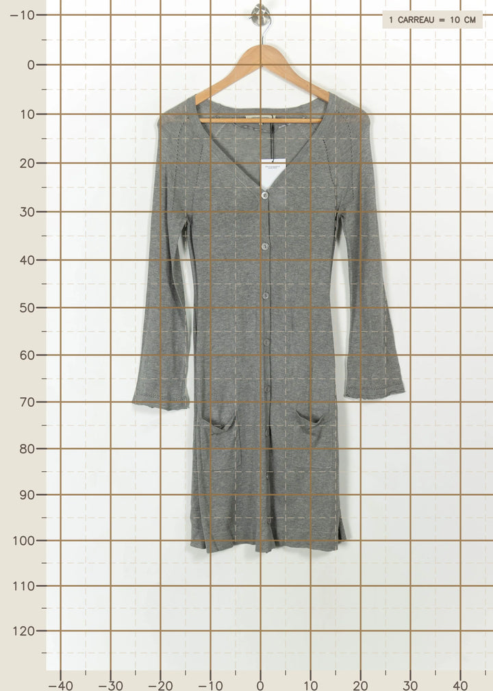 Cardigan Gris - Taille S/36 de la marque Gerard Darel | PARAD99639 - Vendu par Paradigme - Image 4