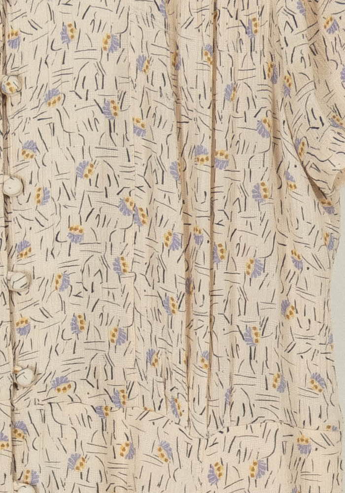 Robe Longue Beige et Bleu - Taille L/40 de la marque Sessùn | PARAD99640 - Vendu par Paradigme - Image 3