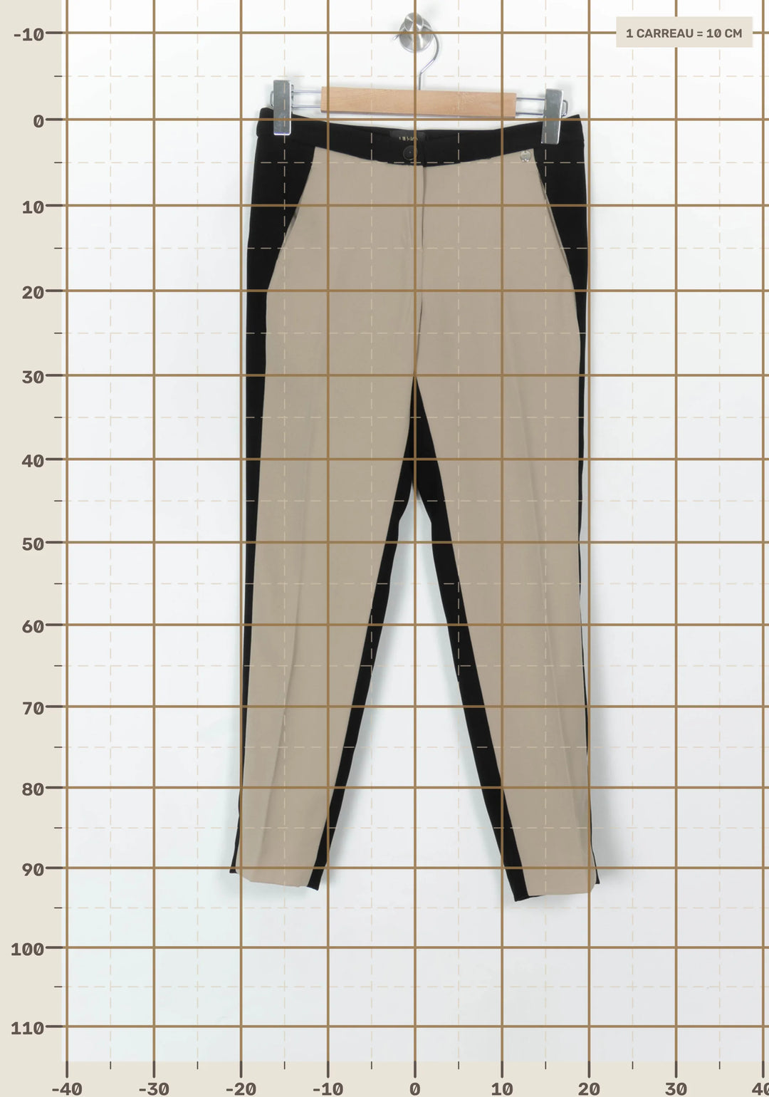 Pantalon Beige et Noir - Taille M/38 de la marque Liu Jo | PARAD99648 - Vendu par Paradigme - Image 4