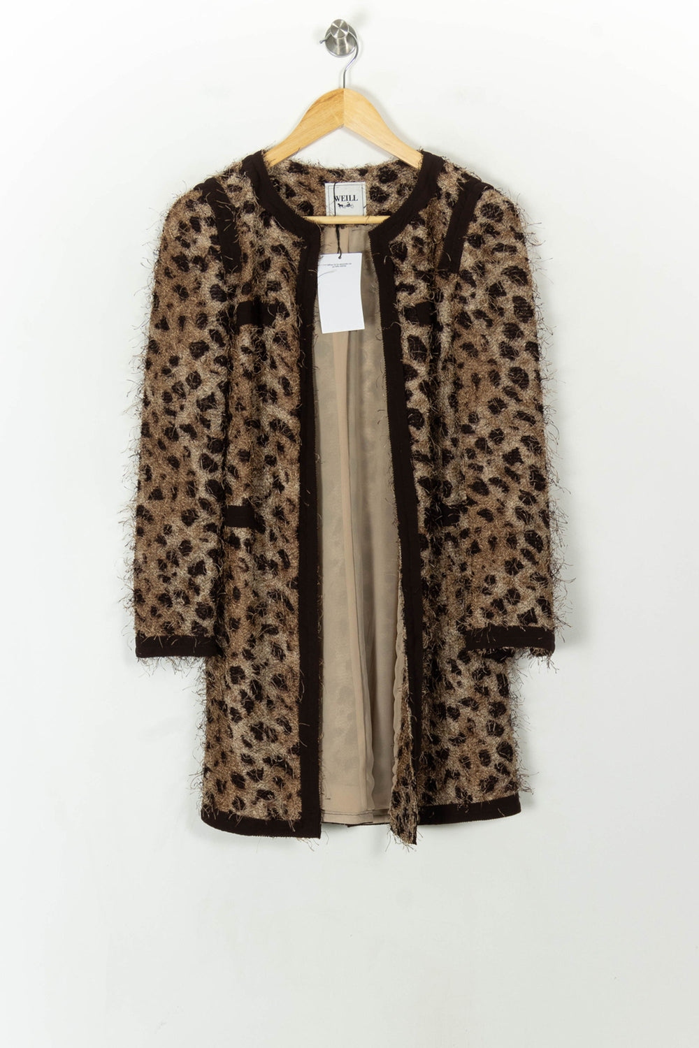 Manteau Léopard Marron et Noir - Taille M/38 de la marque Weill | PARAD99650 - Vendu par Paradigme - Image 2