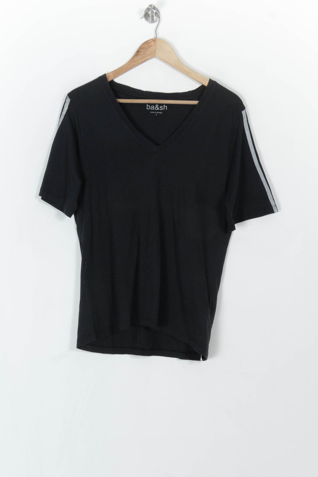 Tee-shirt Noir et Gris - Taille XS/34 de la marque ba&amp;sh | PARAD99655 - Vendu par Paradigme - Image 2