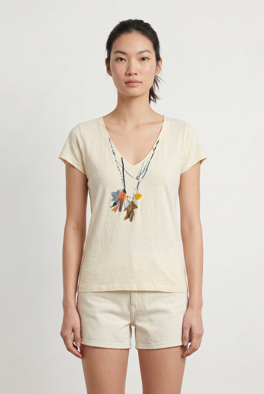 Tee-shirt Jaune - Taille M/38 de la marque Léon &amp; Harper | PARAD99657 - Vendu par Paradigme - Image 1