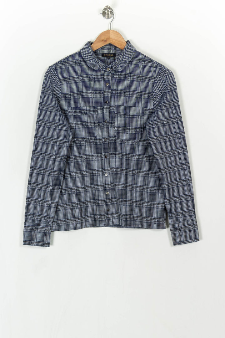 Chemise Bleu et Blanc - Taille S/36 de la marque Caroll | PARAD99661 - Vendu par Paradigme - Image 2