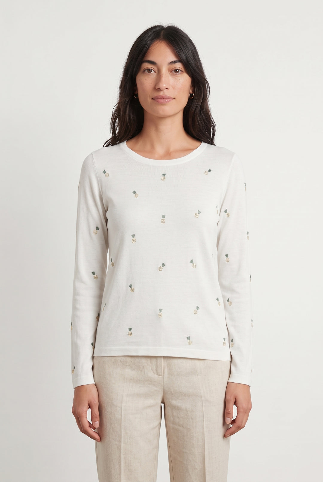 Tee-shirt Manches Longues Blanc - Taille S/36 de la marque La Petite Etoile | PARAD99663 - Vendu par Paradigme - Image 1