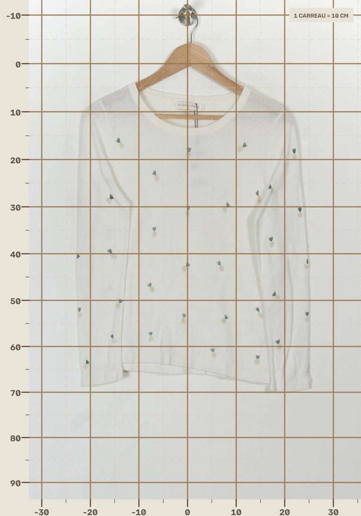 Tee-shirt Manches Longues Blanc - Taille S/36 de la marque La Petite Etoile | PARAD99663 - Vendu par Paradigme - Image 4