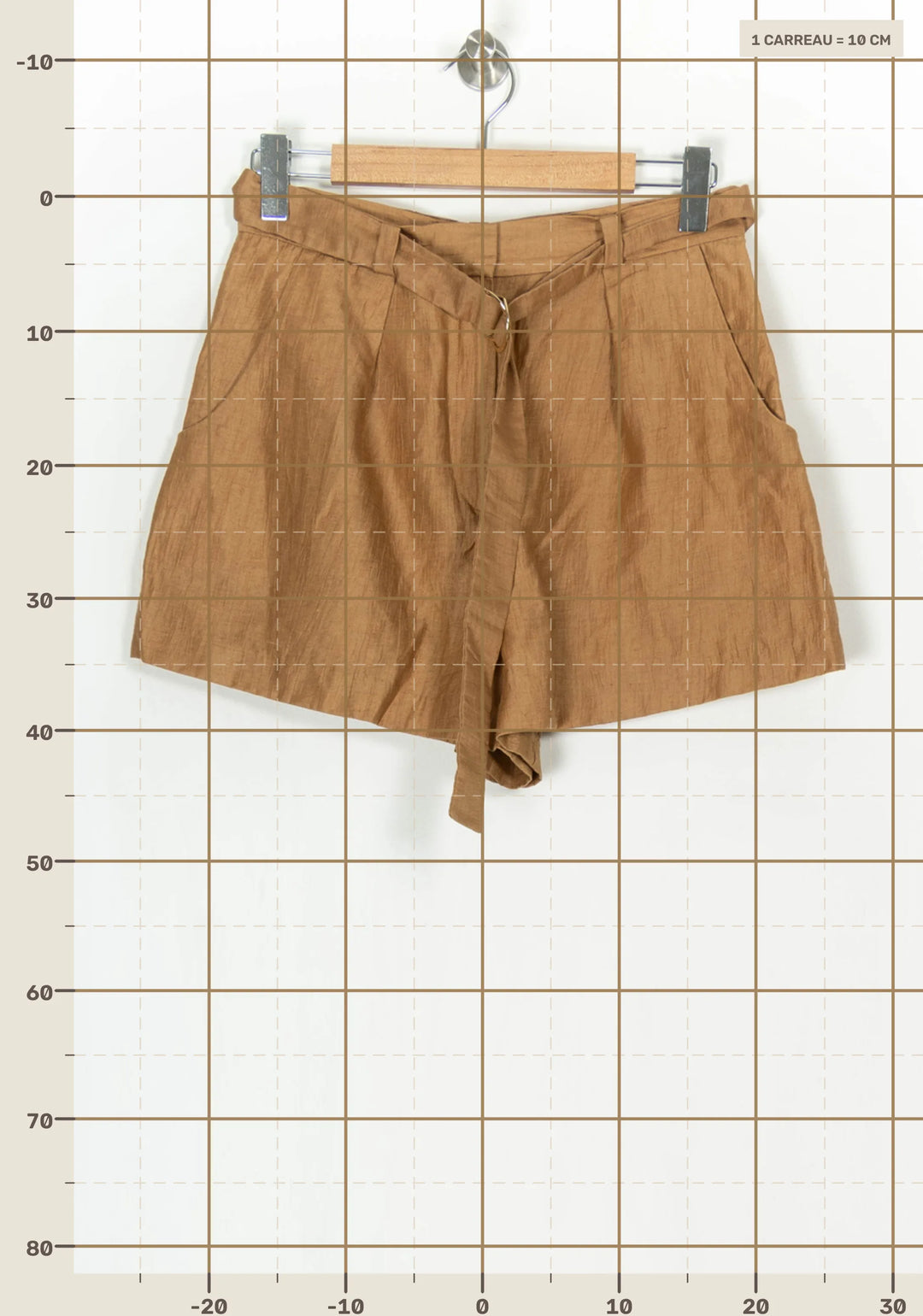 Short Marron - Taille L/40 de la marque Maje | PARAD99664 - Vendu par Paradigme - Image 4