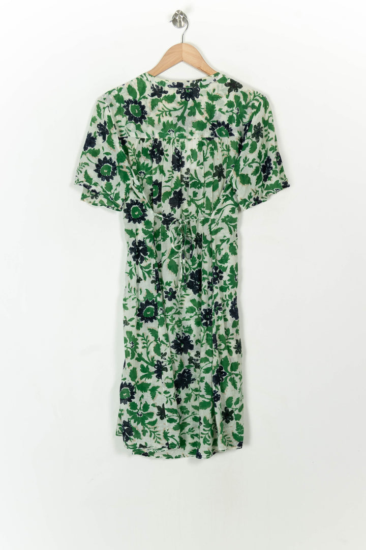 Robe Fleurie Verte et Noire - Taille L/40 de la marque Stella Forest | PARAD99672 - Vendu par Paradigme - Image 5