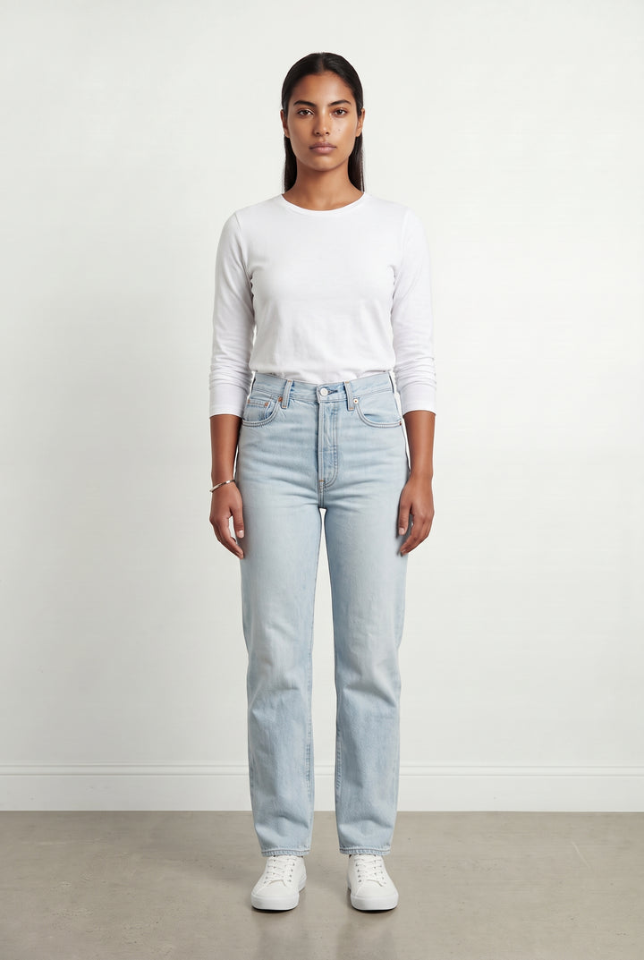 Jean Droit Bleu Clair - Taille L/40 de la marque Levi&