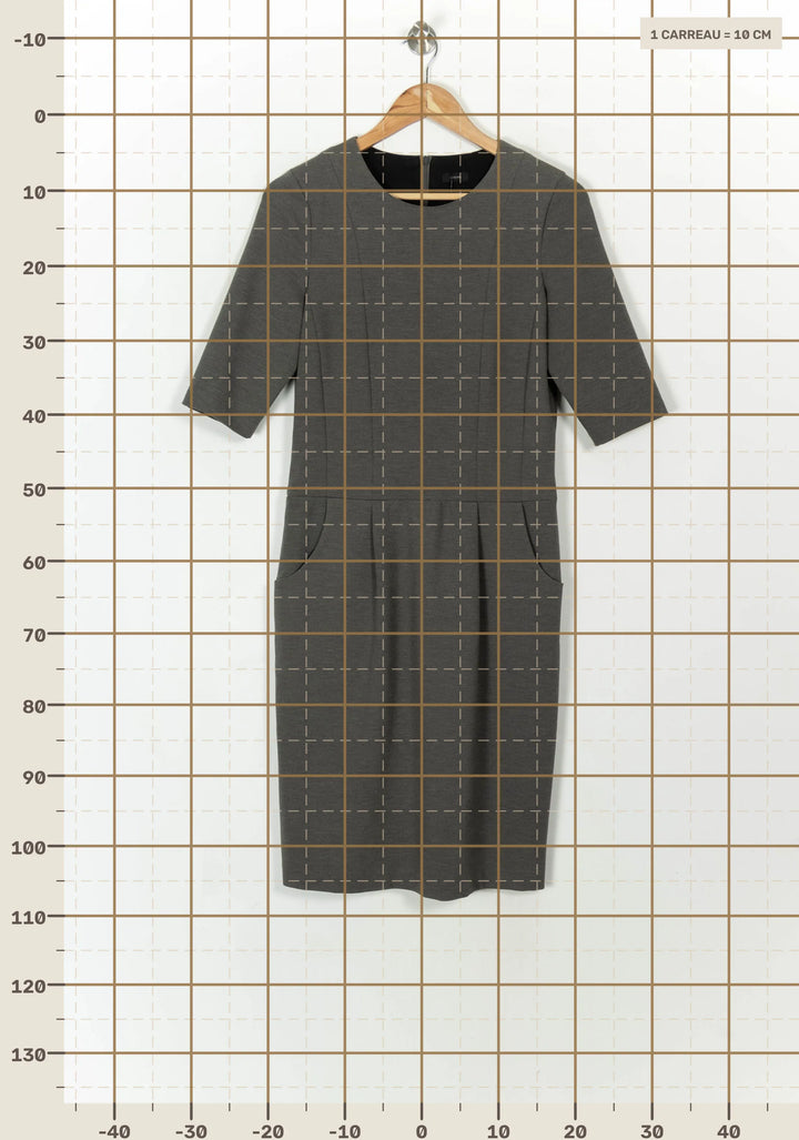 Robe Midi Grise - Taille XL/42 de la marque Joseph | PARAD99675 - Vendu par Paradigme - Image 4