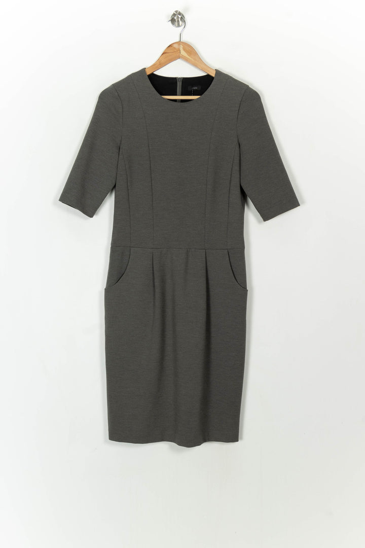 Robe Midi Grise - Taille XL/42 de la marque Joseph | PARAD99675 - Vendu par Paradigme - Image 2