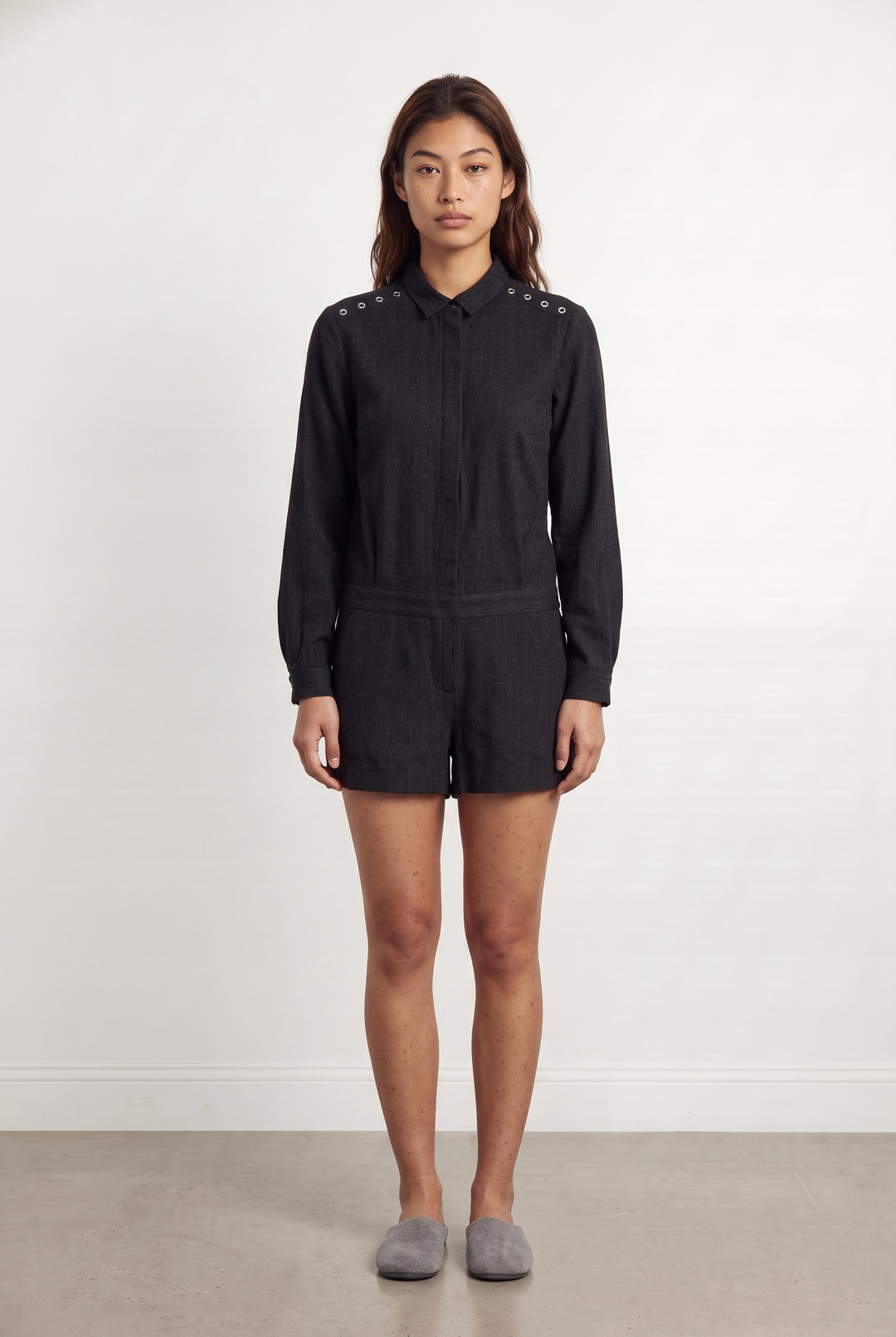 Combishort Noir - Taille S/36 de la marque IKKS | PARAD99680 - Vendu par Paradigme - Image 1