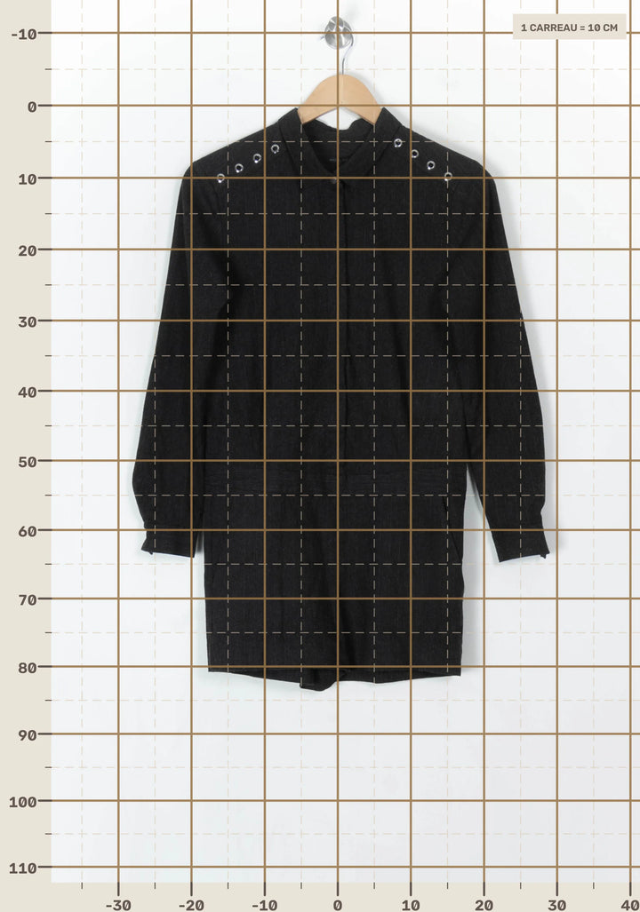 Combishort Noir - Taille S/36 de la marque IKKS | PARAD99680 - Vendu par Paradigme - Image 4