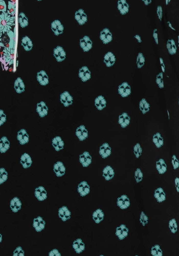 Robe Courte Noire et Turquoise - Taille S/36 de la marque Maje | PARAD99682 - Vendu par Paradigme - Image 3