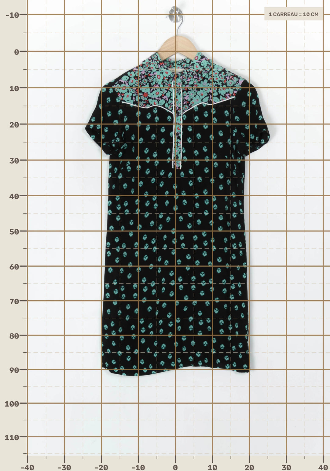 Robe Courte Noire et Turquoise - Taille S/36 de la marque Maje | PARAD99682 - Vendu par Paradigme - Image 4