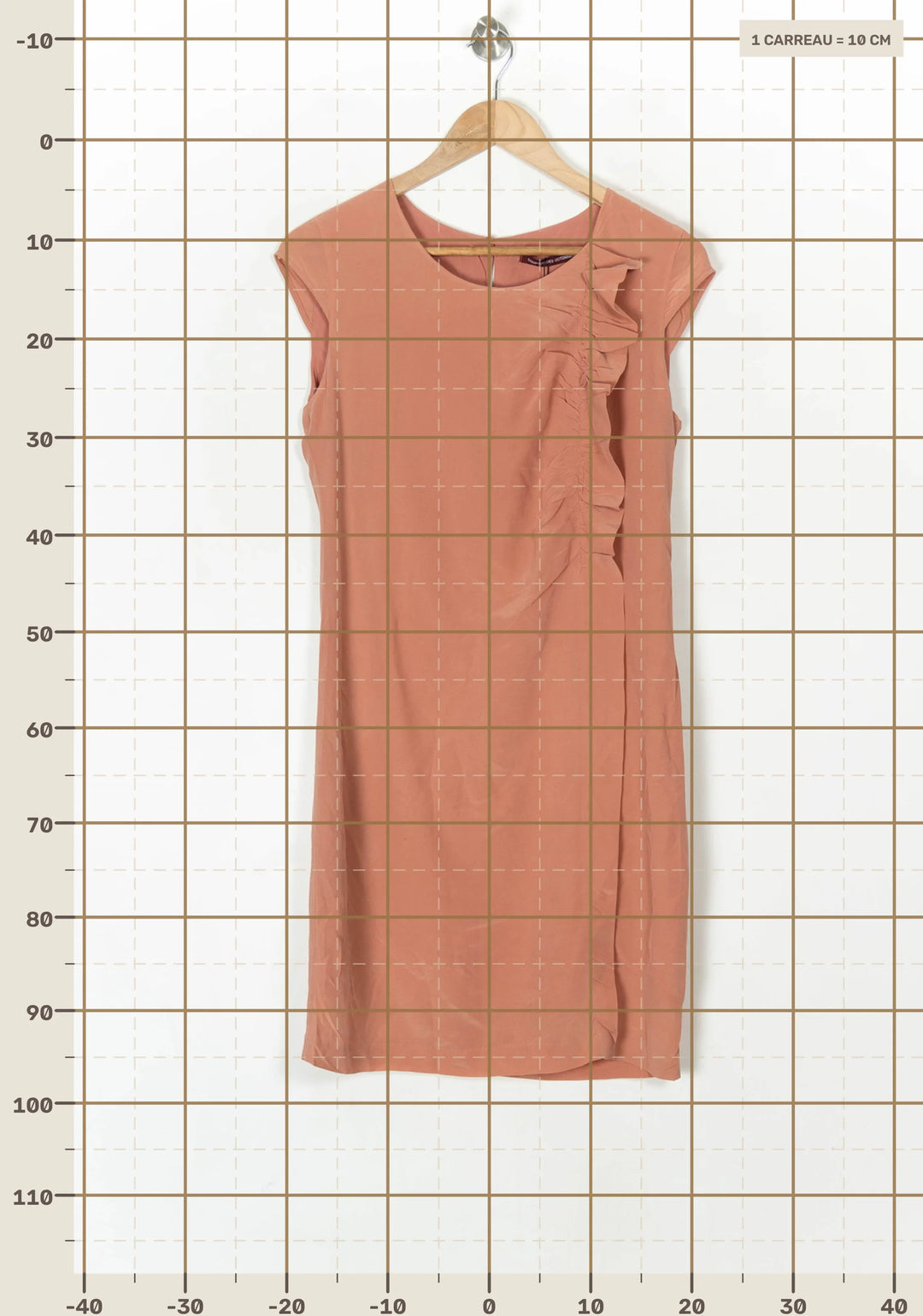 Robe Midi Orange - Taille S/36 de la marque Comptoir des Cotonniers | PARAD99683 - Vendu par Paradigme - Image 4