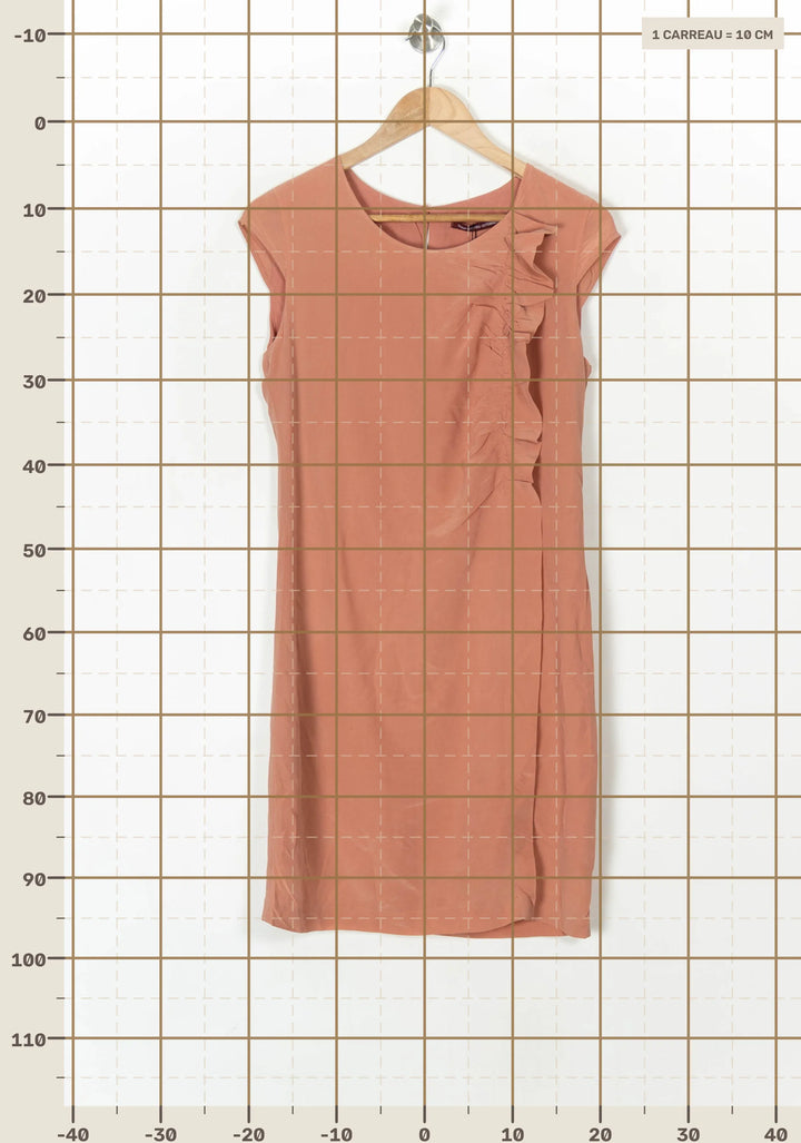 Robe Midi Orange - Taille S/36 de la marque Comptoir des Cotonniers | PARAD99683 - Vendu par Paradigme - Image 4