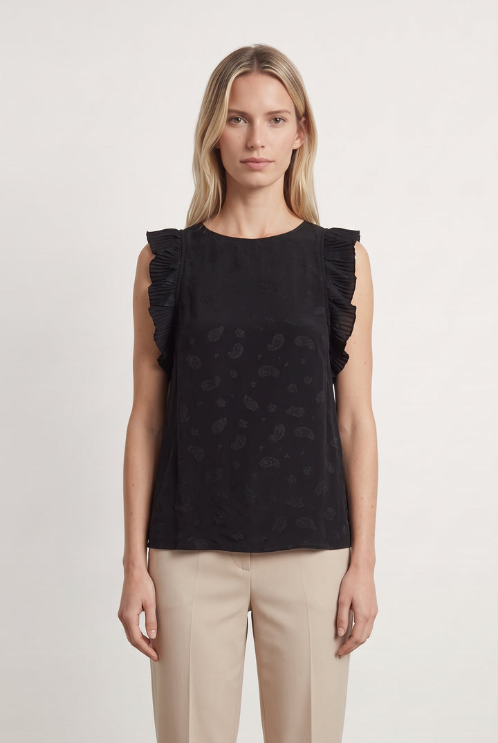 Blouse Noire - Taille S/36 de la marque Maje | PARAD99691 - Vendu par Paradigme - Image 1