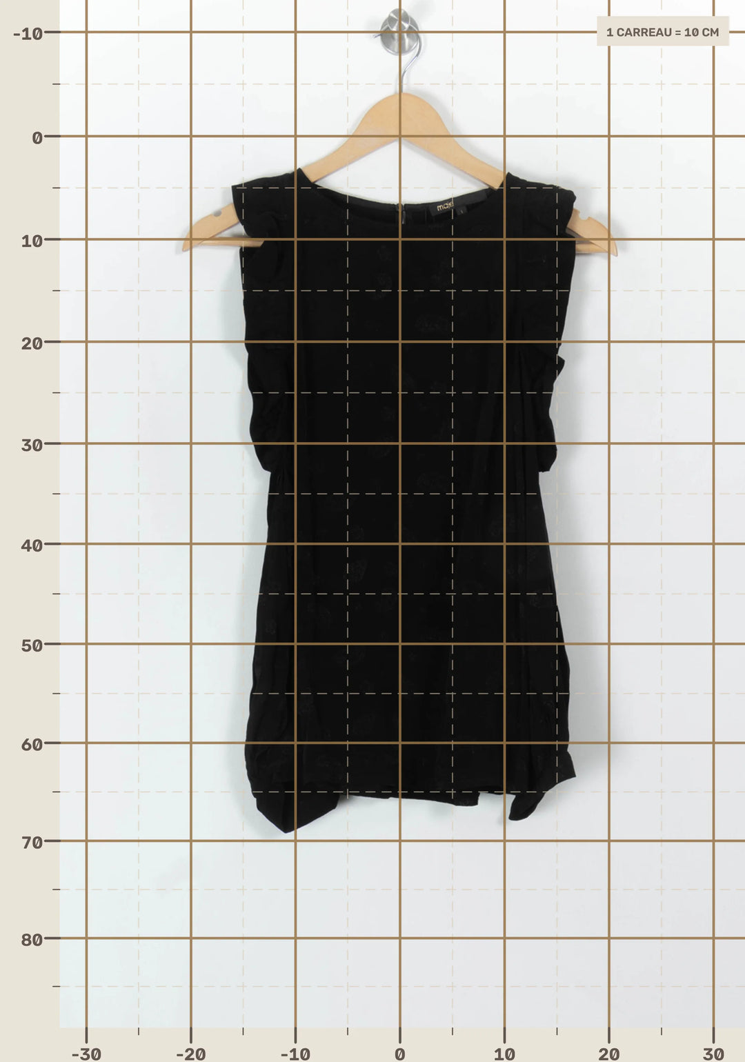 Blouse Noire - Taille S/36 de la marque Maje | PARAD99691 - Vendu par Paradigme - Image 4
