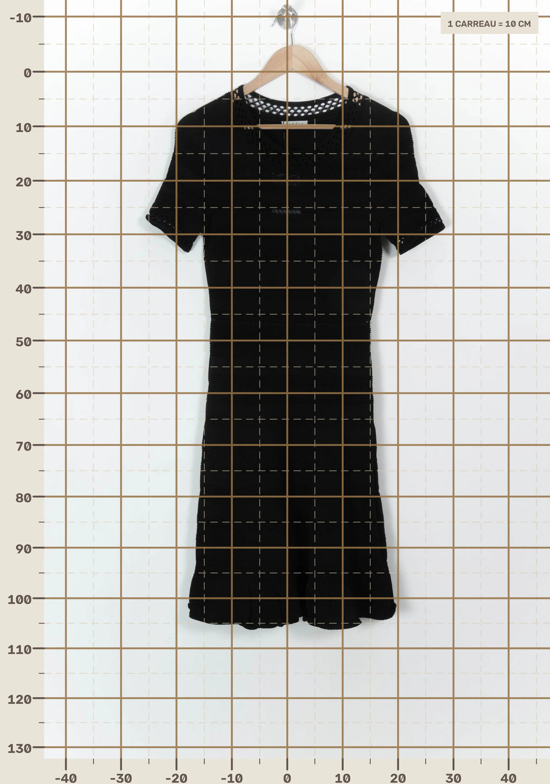 Robe Midi Noire - Taille M/38 de la marque Sandro | PARAD99694 - Vendu par Paradigme - Image 4