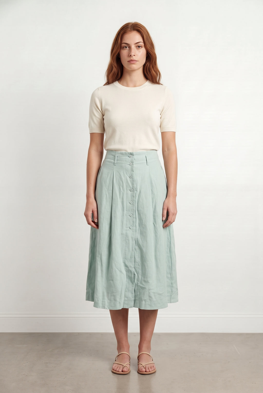 Jupe Longue Verte - Taille M/38 de la marque Comptoir des Cotonniers | PARAD99708 - Vendu par Paradigme - Image 1