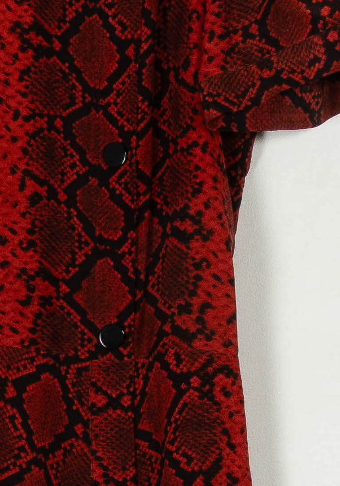 Robe Courte Rouge et Noire - Taille M/38 de la marque The Kooples | PARAD99716 - Vendu par Paradigme - Image 3