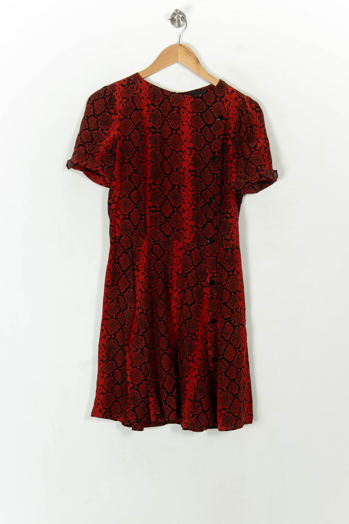 Robe Courte Rouge et Noire - Taille M/38 de la marque The Kooples | PARAD99716 - Vendu par Paradigme - Image 2