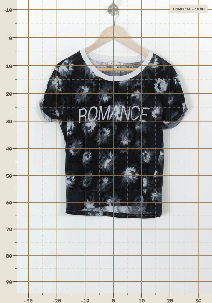 Tee-shirt Noir et Blanc - Taille S/36 de la marque Sandro | PARAD99720 - Vendu par Paradigme - Image 4