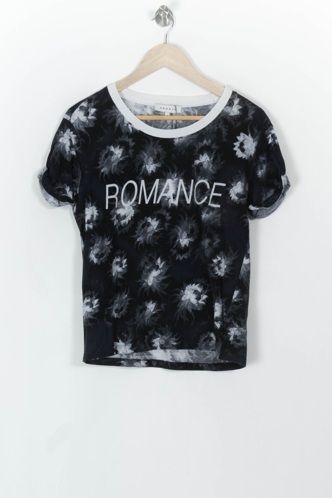 Tee-shirt Noir et Blanc - Taille S/36 de la marque Sandro | PARAD99720 - Vendu par Paradigme - Image 2